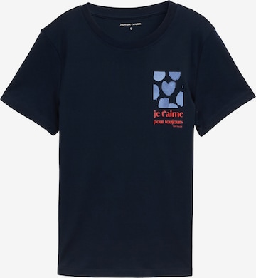 TOM TAILOR Shirt in Blue: front