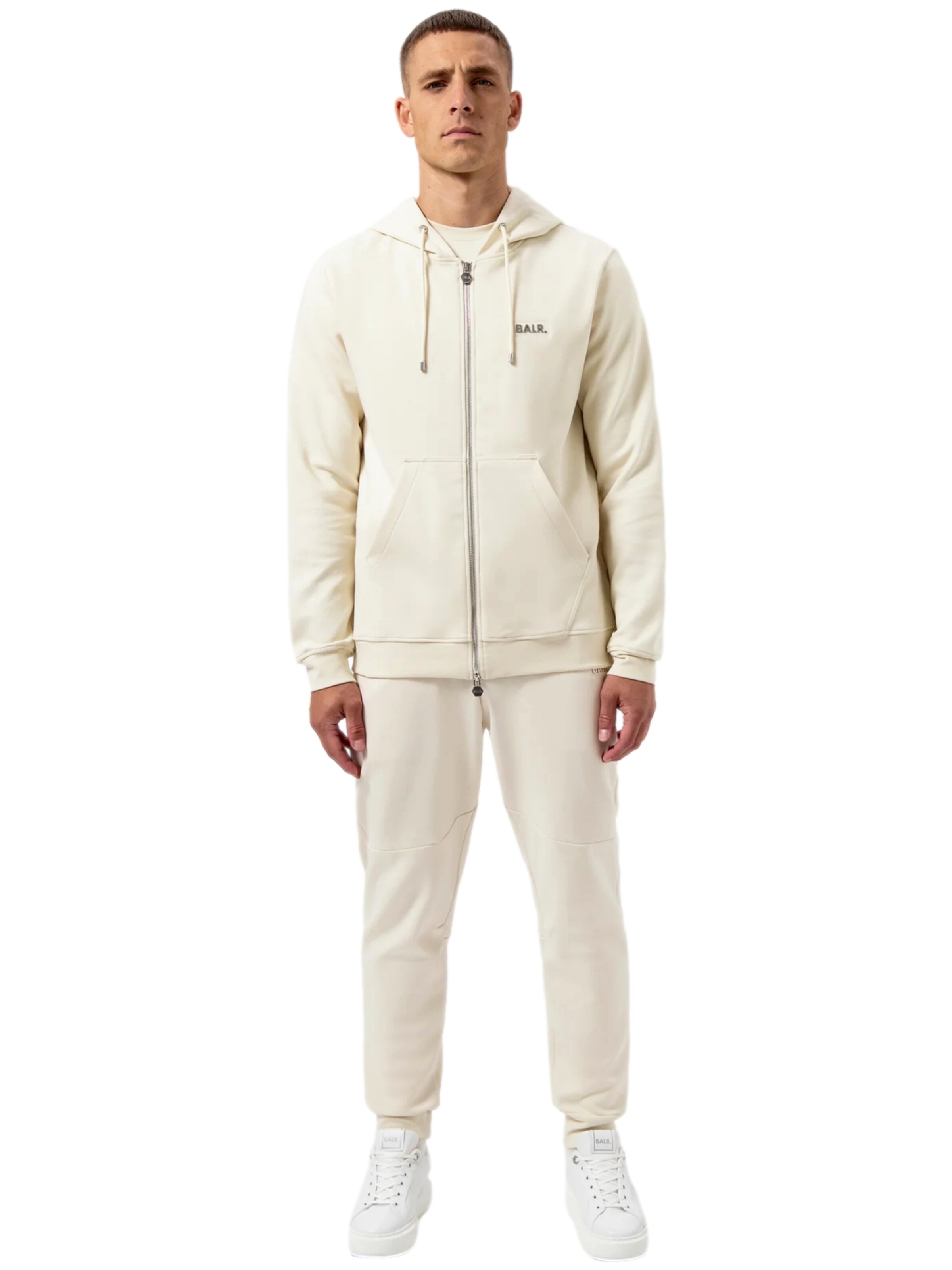 BALR. Sweatjakke 'Q-Series' i hvid