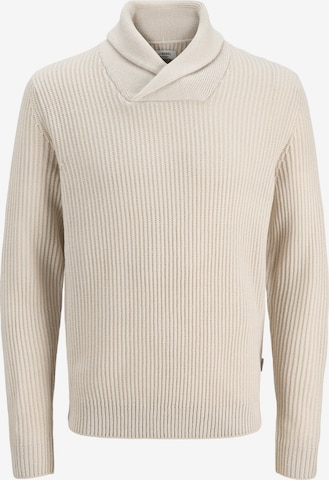 JJ Rebel Tröja 'JREBROWEN' i beige: framsida