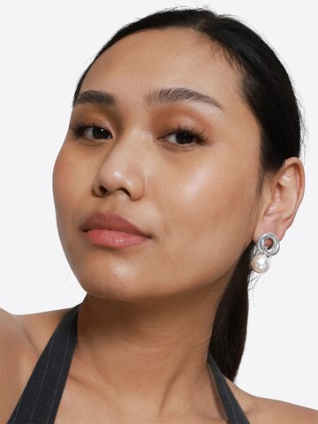 Boucles d'oreilles 'Cato' Heideman en argent : devant