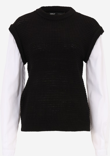 Only Tall Jersey 'VIANI' en negro / blanco, Vista del producto