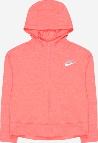 Veste de survêtement Nike Sportswear en rose : devant