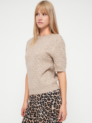 PIECES Sweter 'PCLELOU' w kolorze szary