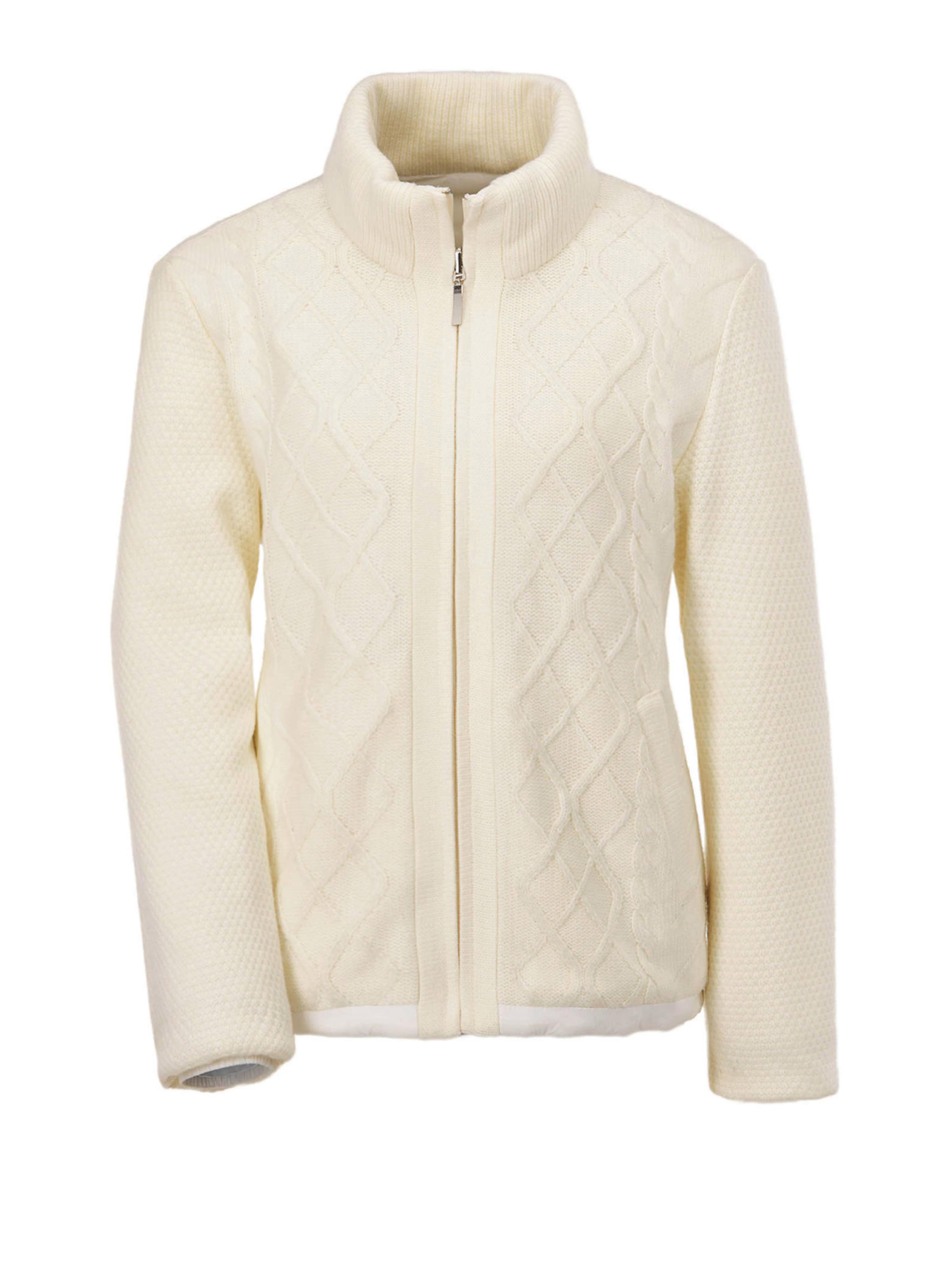 Goldner Übergangsjacke in Beige: Vorderseite