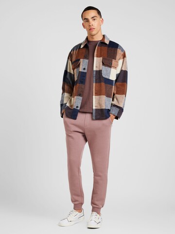 JACK & JONES Tapered Trousers 'JPSTGORDON JJBRADLEY' in Purple