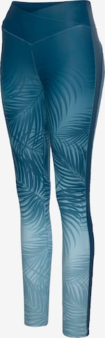 LASCANA ACTIVE Skinny Športne hlače | modra barva