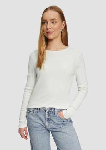 QS Shirt in Beige: Vorderseite