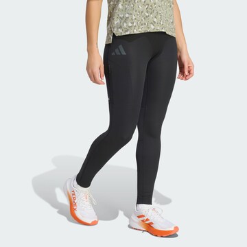ADIDAS TERREX Skinny Funkční kalhoty 'Xperior' – černá: přední strana