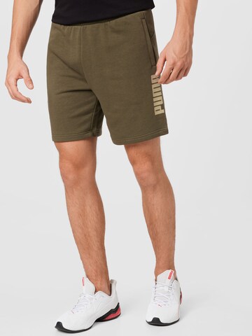 PUMA Regular Shorts in Grün: predná strana