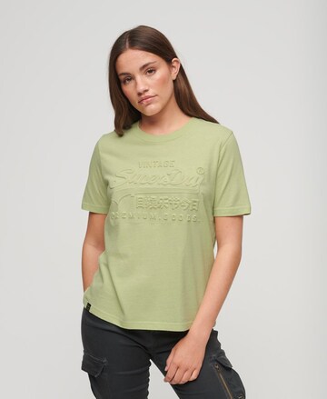 Superdry Shirt in Groen: voorkant