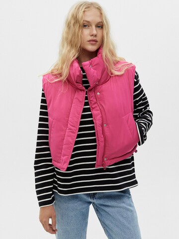 Pull&Bear Bodywarmer in Roze: voorkant