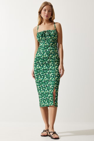 Happiness İstanbul Лятна рокля в зелено
