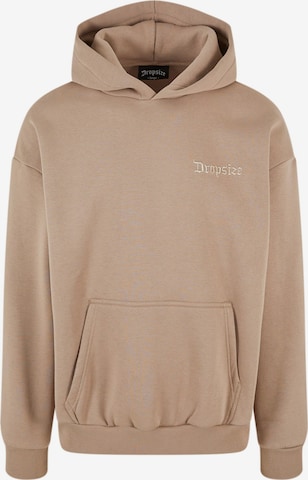 Dropsize Sweatshirt i brun: framsida