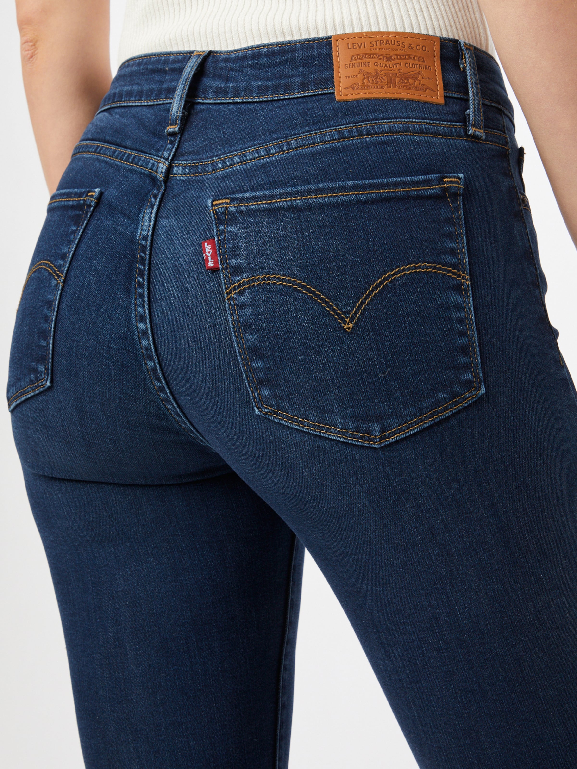 Levi's 711 skinny dark blue sale