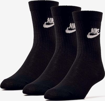 Șosete Nike Sportswear pe negru / alb, Vizualizare produs