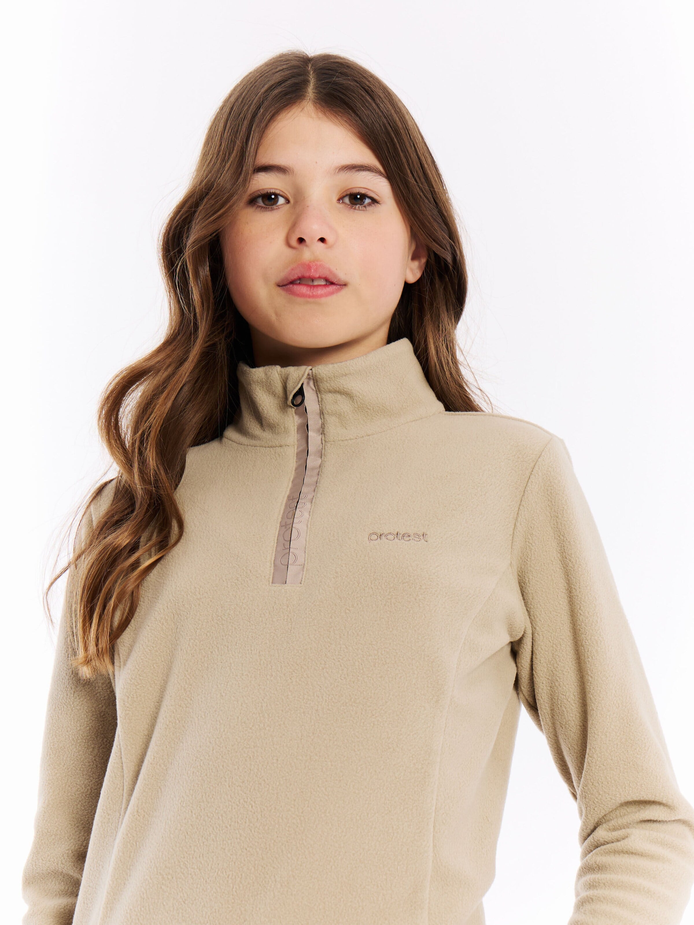 PROTEST Sportief sweatshirt 'Remutey JR' in Bruin