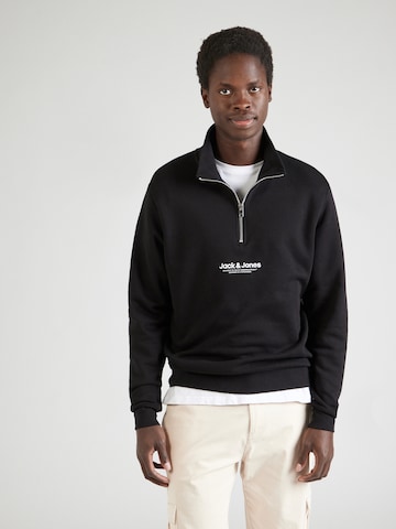 Felpa 'JWHVESTERBRO' di JACK & JONES in nero: frontale