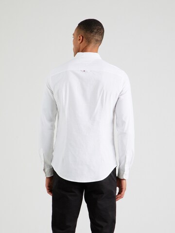 Tommy Jeans Slim fit Button Up Shirt in White