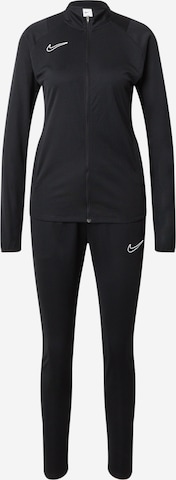 NIKE Trainingspak in Zwart: voorkant