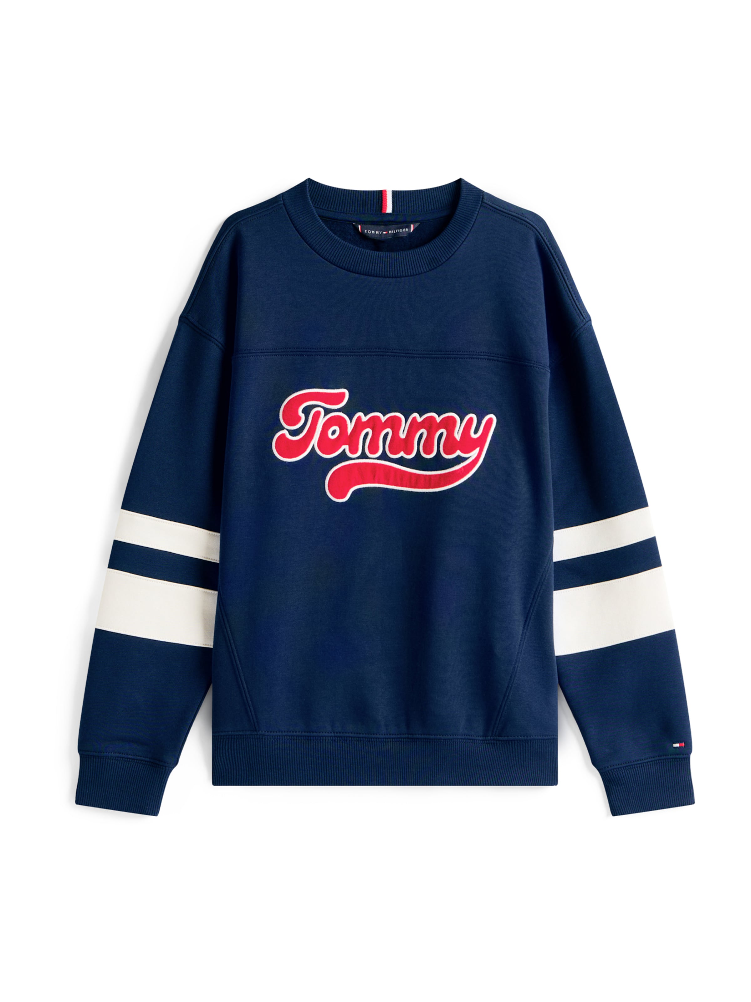 Pulover 'Varsity' de la TOMMY HILFIGER pe albastru: față