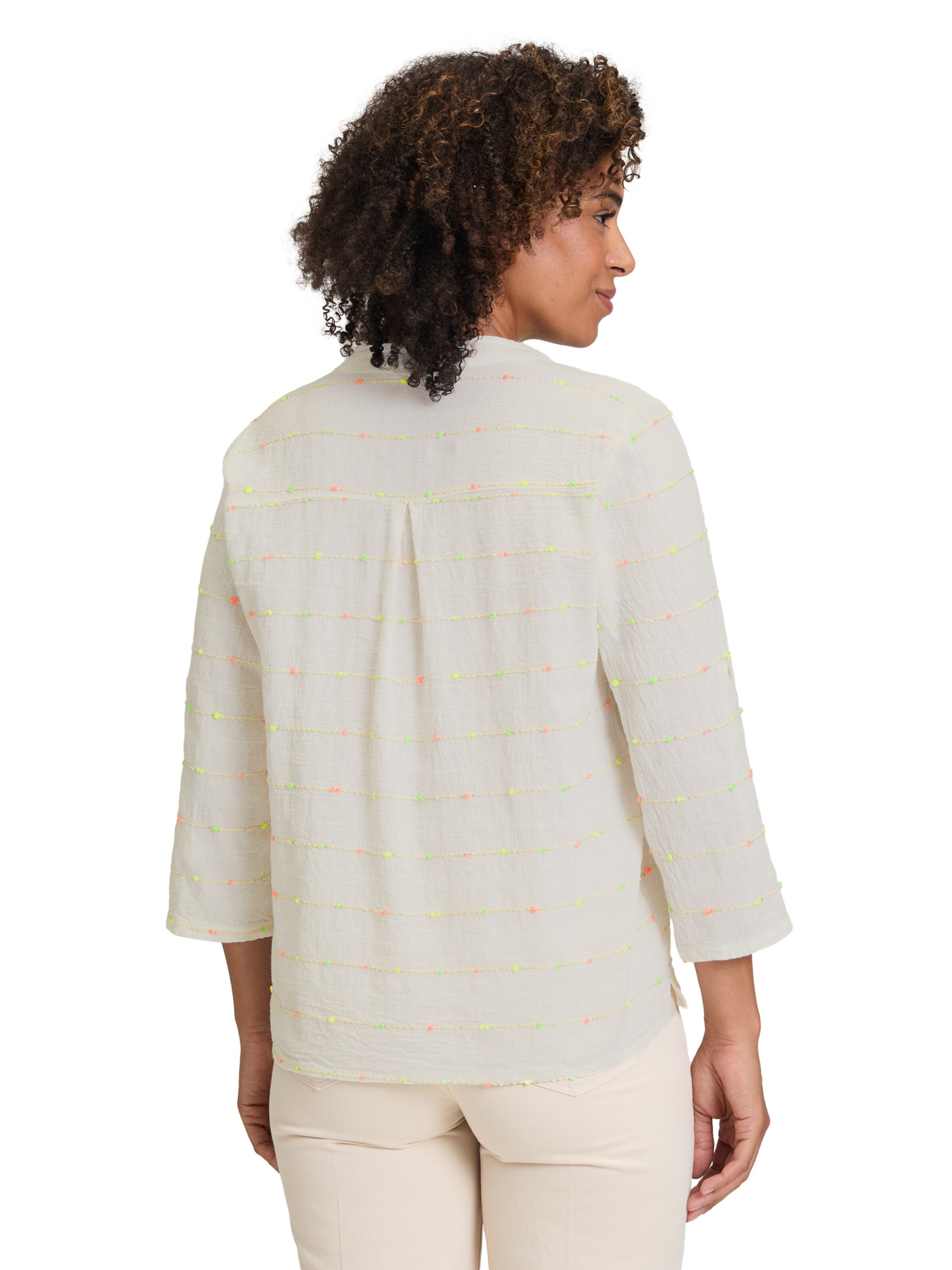 Cartoon Bluse in Weiß