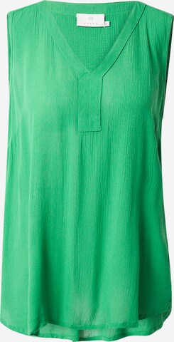 Kaffe Top 'Amber' in Green: front