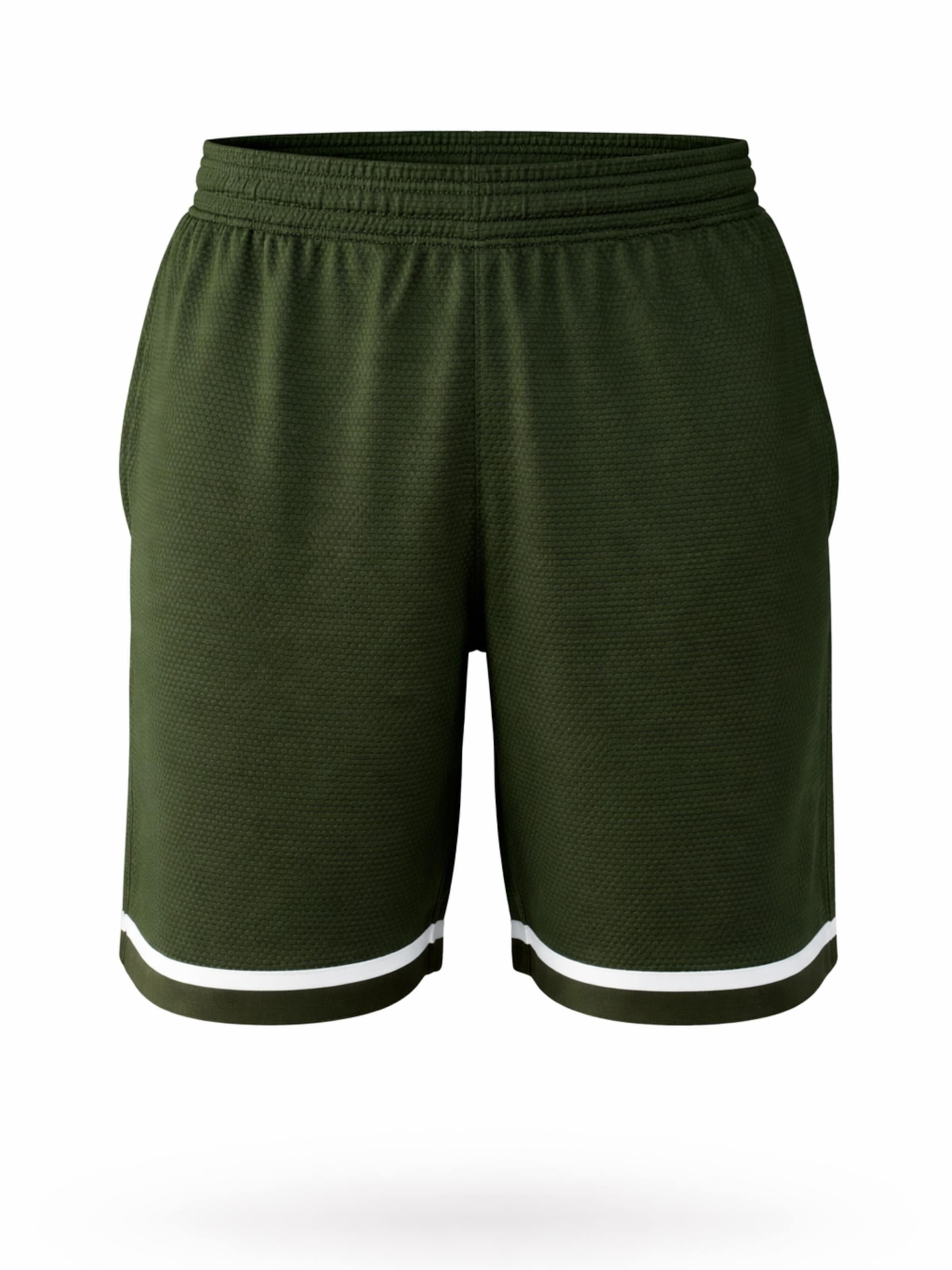 PANTONECLO Boardshorts 'Pantoneclo Men’s Gym Shorts'‌‌‌‌‌‌‌ in Grün: Vorderseite