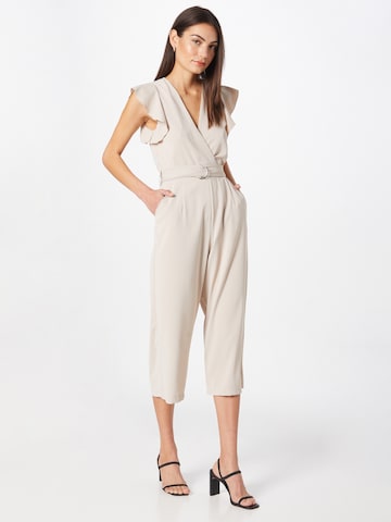 AX Paris Jumpsuit in Beige: front