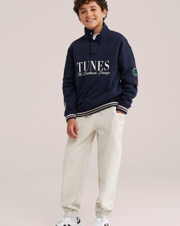 WE Fashion Tapered Byxa i beige: framsida
