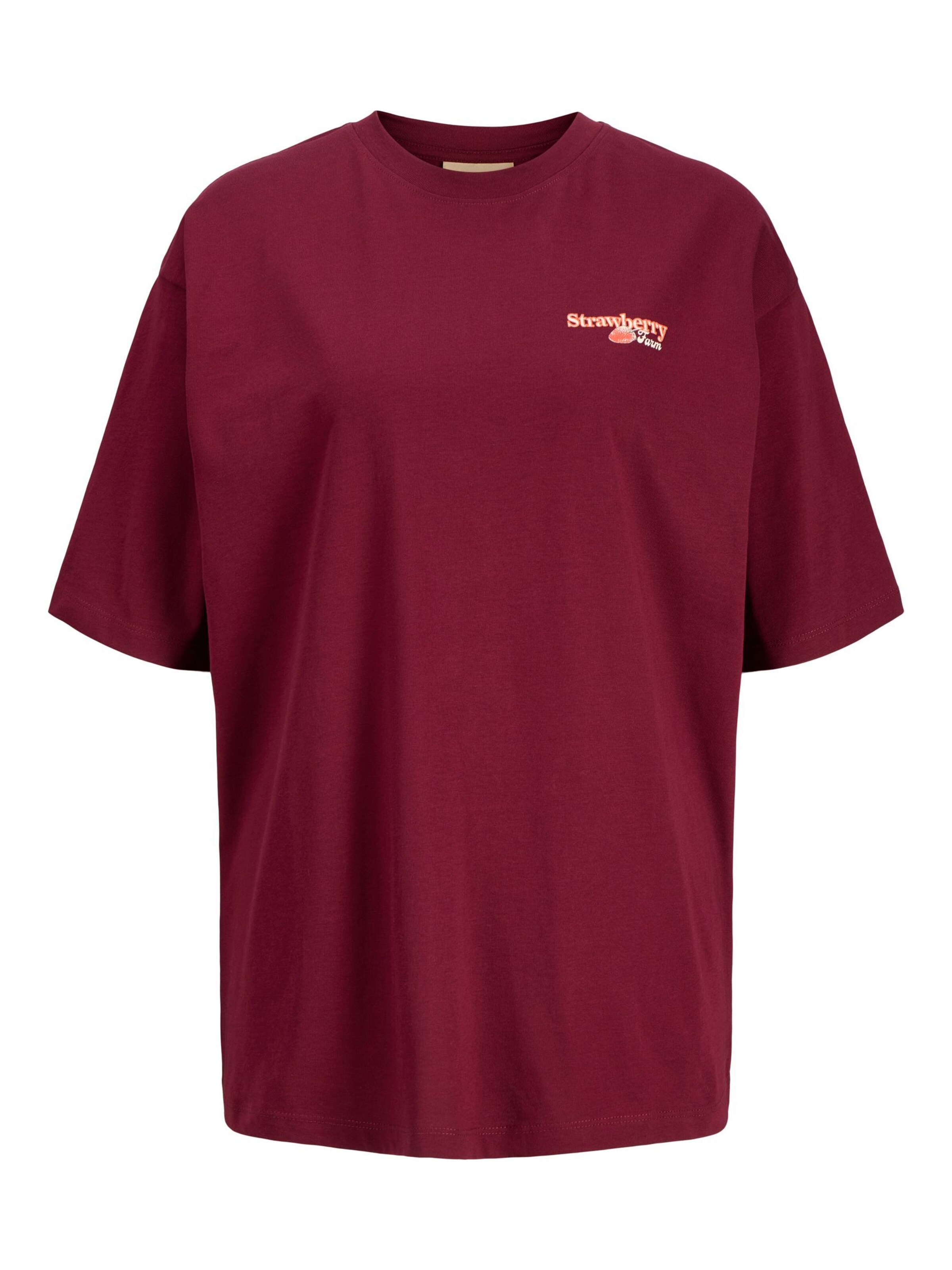 JJXX - Camiseta talla grande 'JXSandra' en rojo: frente