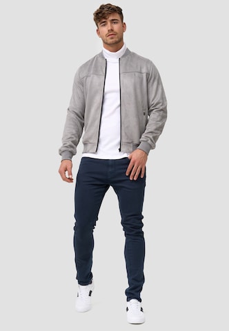 INDICODE JEANS Übergangsjacke 'Ibon' in Grau