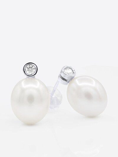 Ateliers Saint Germain Ohrringe 'Montaigne' in weiß, Produktansicht