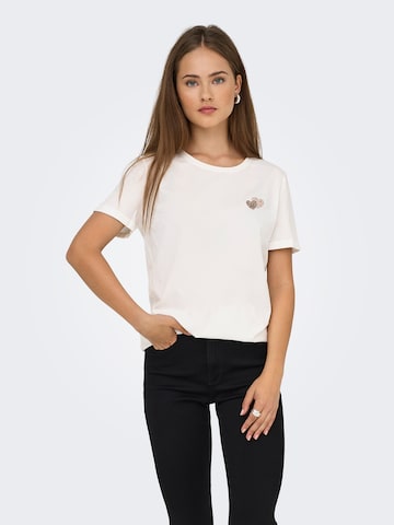 T-shirt ONLY en blanc : devant
