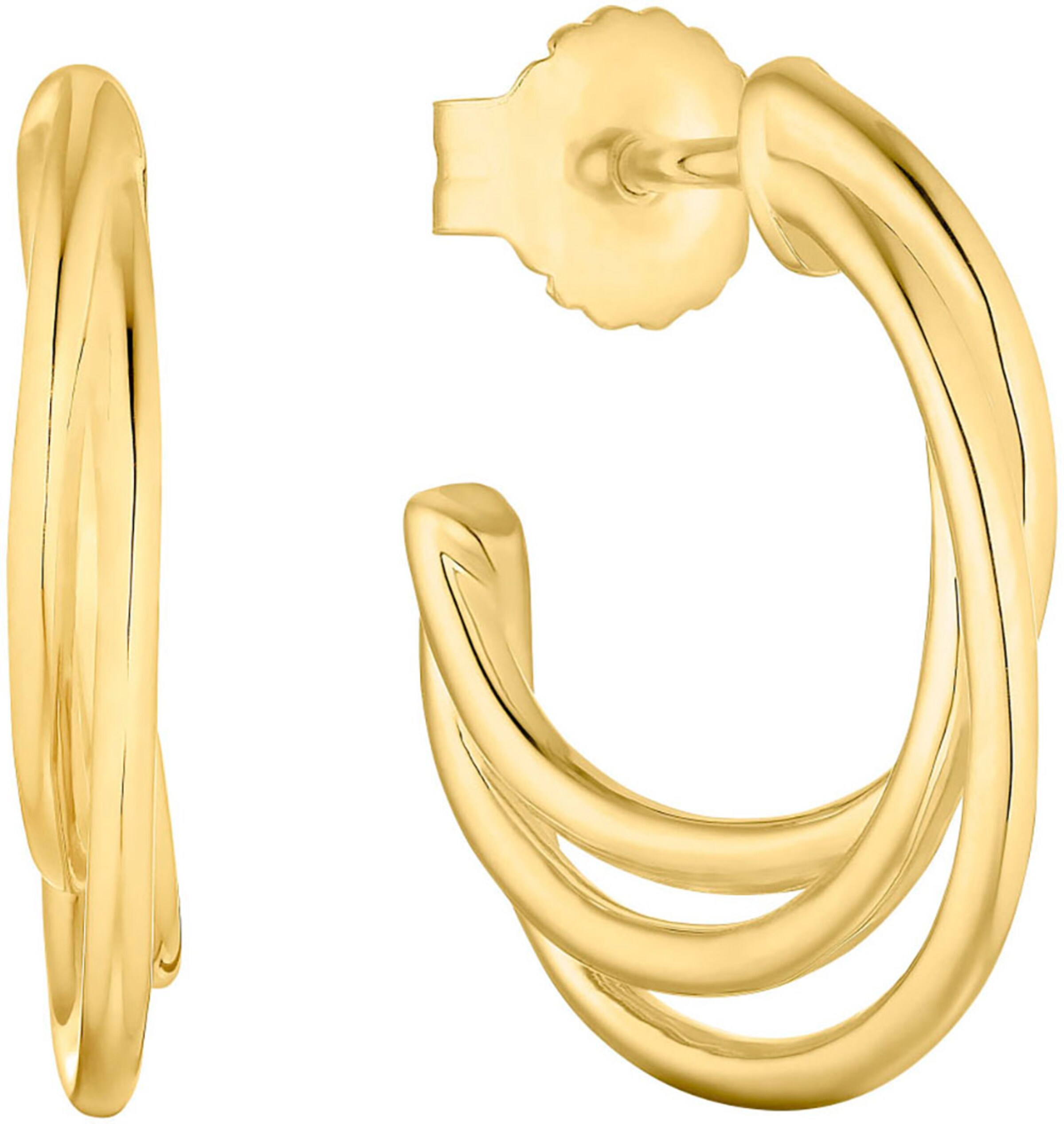 s.Oliver Ohrringe in Gold: Vorderseite