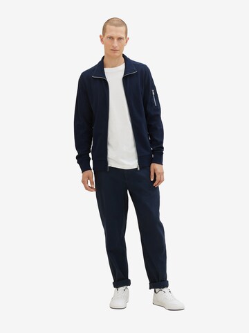 TOM TAILOR Sweat jacket in Blue