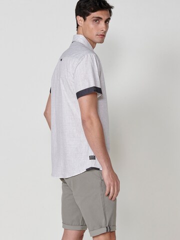KOROSHI Regular fit Button Up Shirt in White