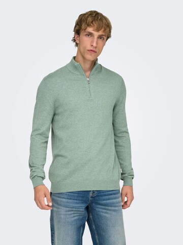 Only & Sons Pullover 'ONSLoui' i grøn