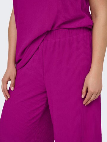 Wide Leg Pantalon 'CARREINA' ONLY Carmakoma en rose