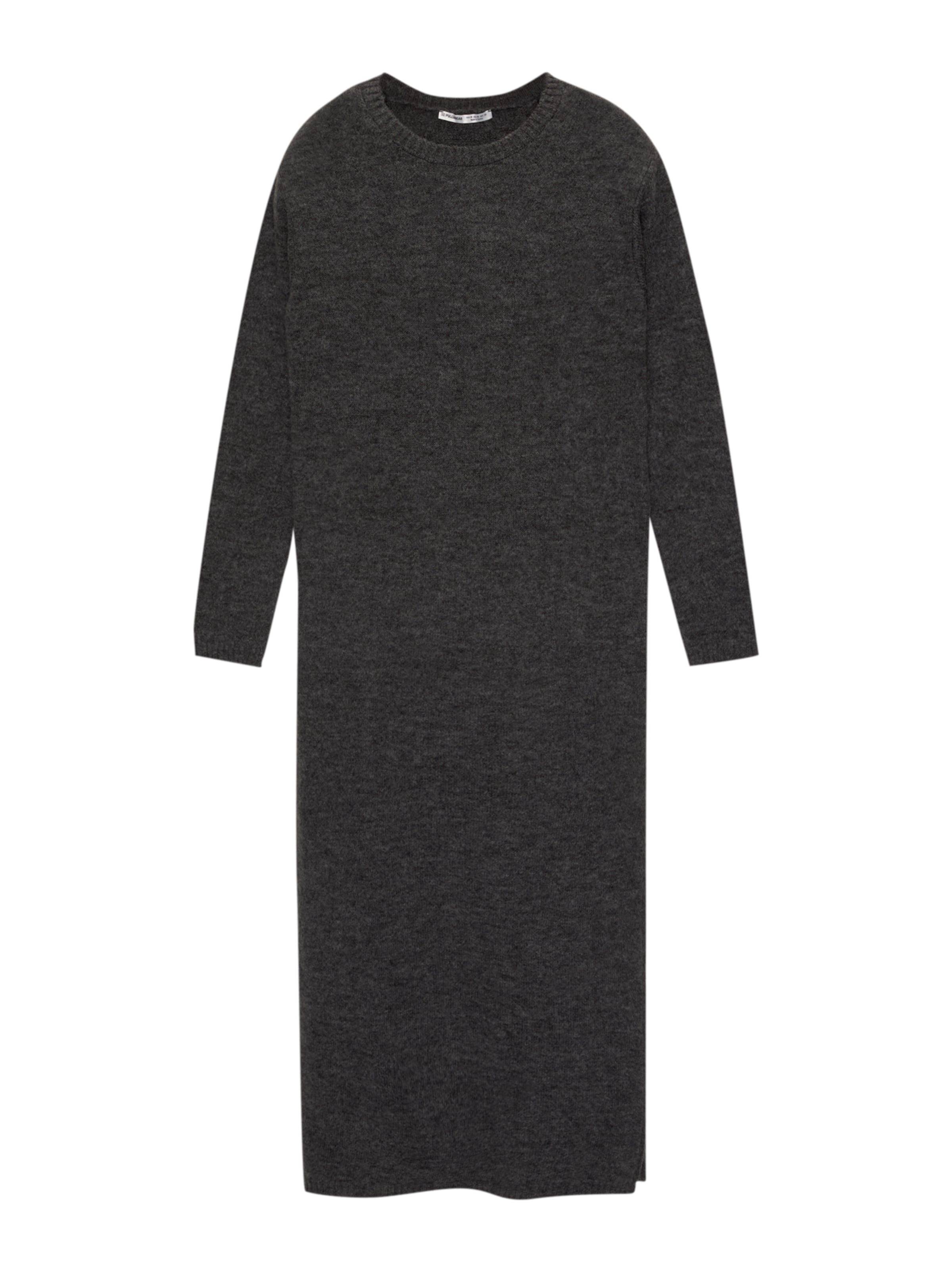 Pull&Bear Knit dress in Grey: front