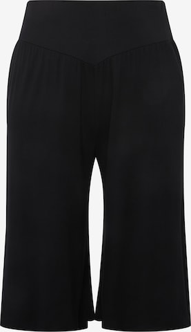 Ulla Popken Wide leg Pants in Black: front