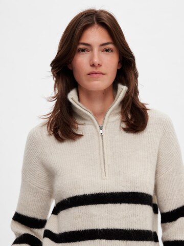 SELECTED FEMME Sweater 'Slfmaline' in Beige