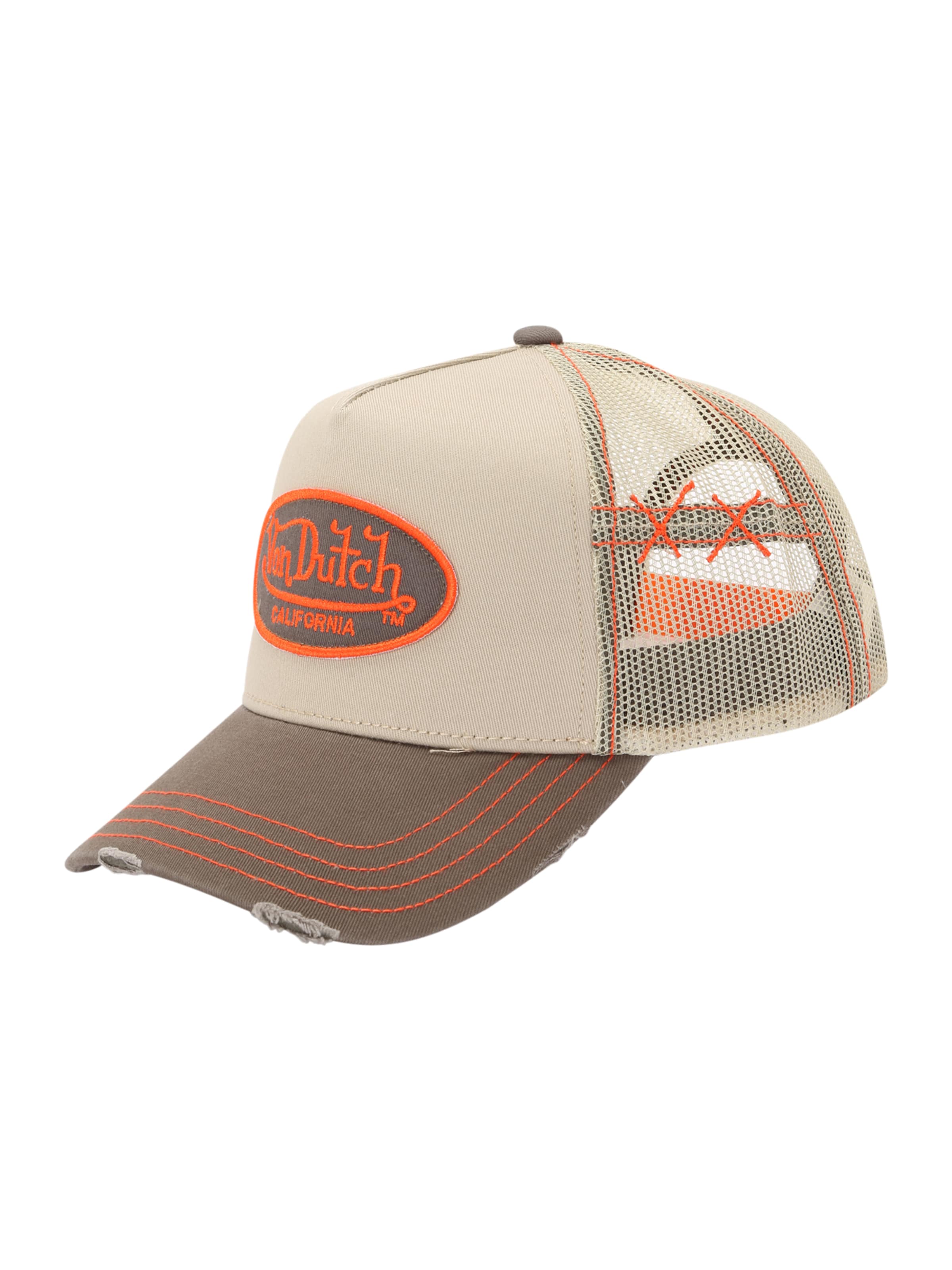 Von Dutch Originals - Boné em bege: frente