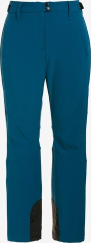 Pantalon fonctionnel Ulla Popken en bleu : devant