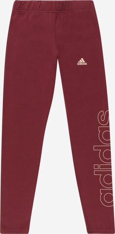 ADIDAS SPORTSWEAR Workout Pants in Red: front