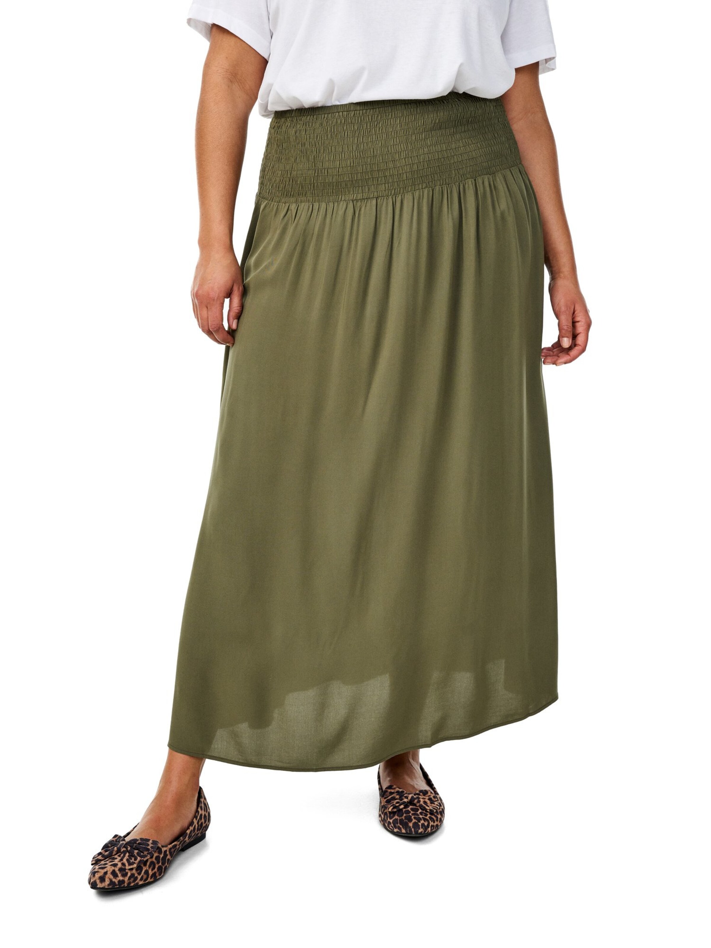 Flash by Zizzi Röcke 'Flbilly' in Grün: Vorderseite