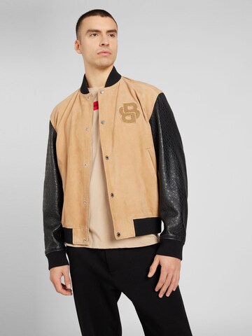 BOSS Between-Season Jacket 'Moniro' in Beige: front