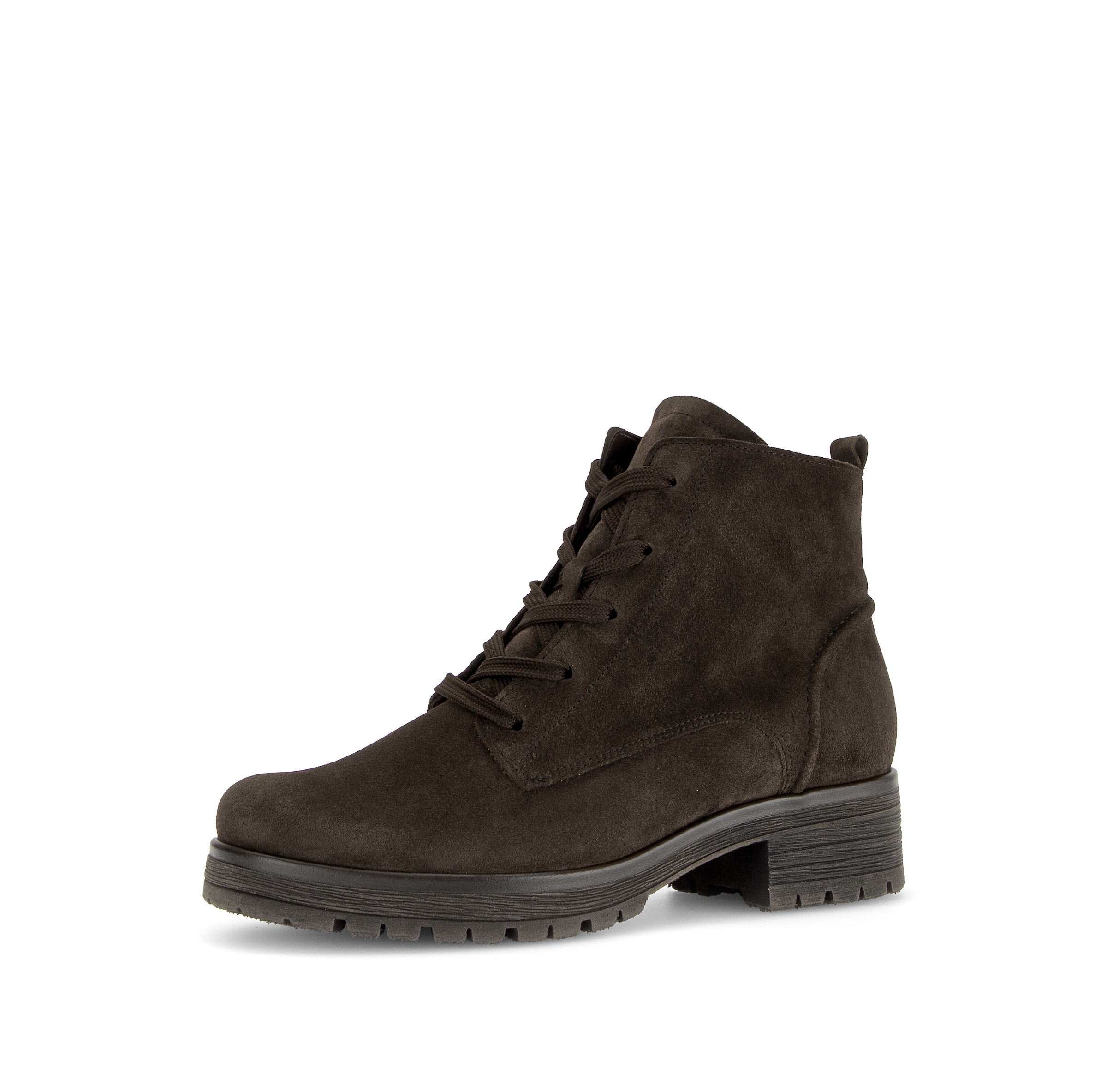 GABOR Lace-Up Ankle Boots in Brown: front