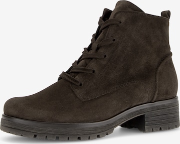 GABOR Lace-Up Ankle Boots in Brown: front