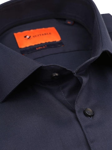 Suitable Slim fit Button Up Shirt in Blue