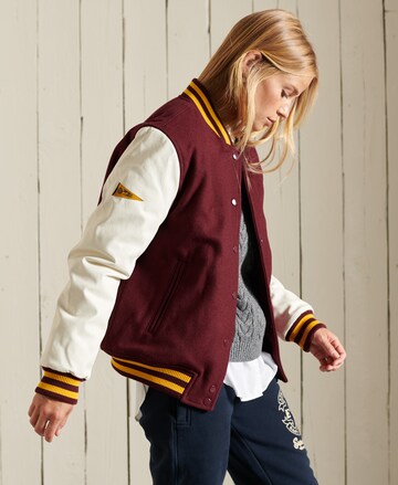 Superdry Tussenjas 'College Varsity' in Rood